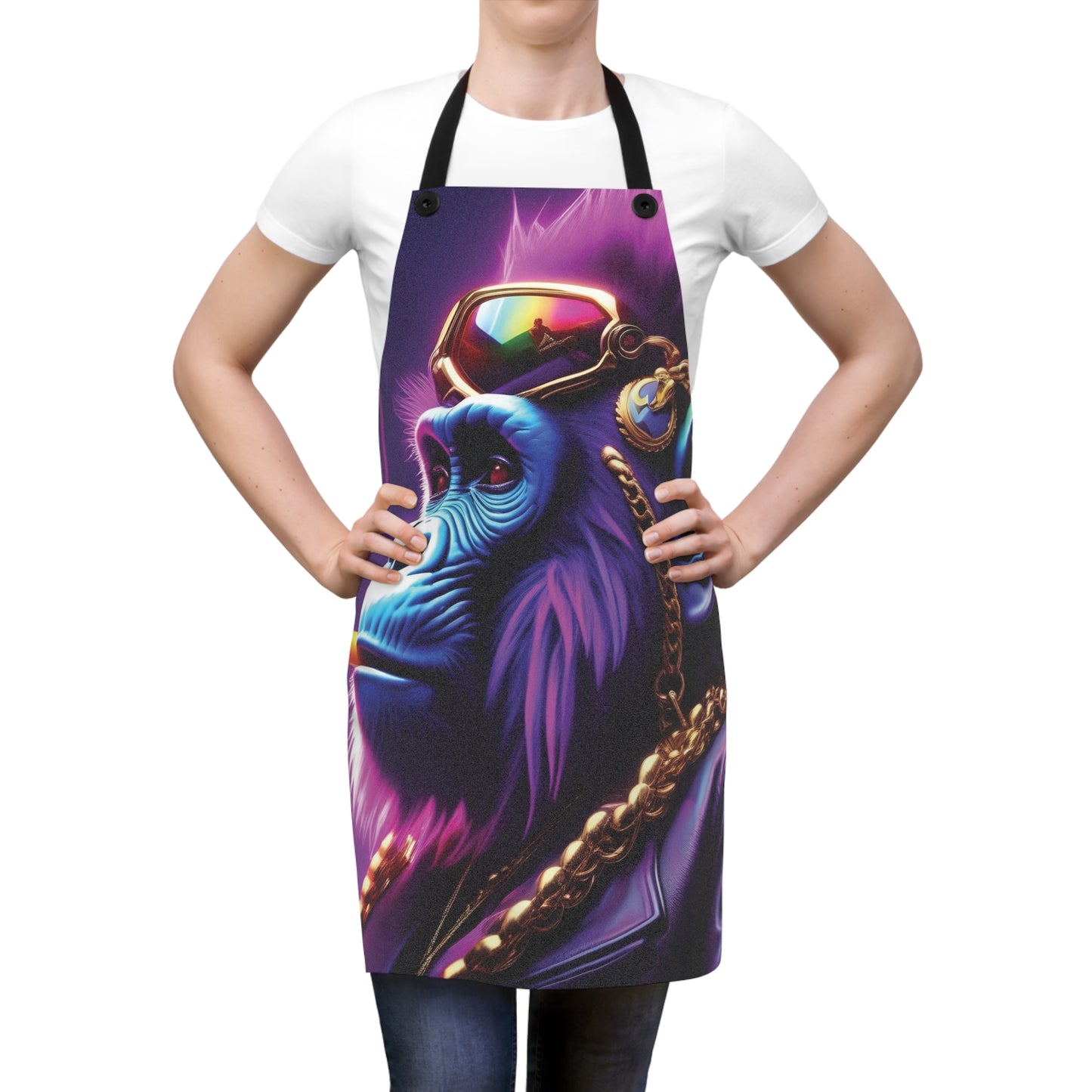 Glamorous Gorilla Apron - Funky Chef Gear for Home Cooking, Unique Gift for Foodies, Vibrant Kitchen Decor, Fun BBQ Accessory, Artsy [...]